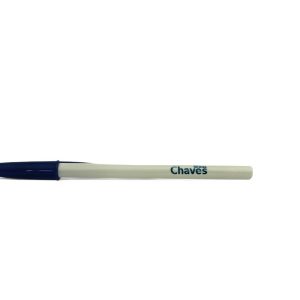 Caneta de Plástico Branca